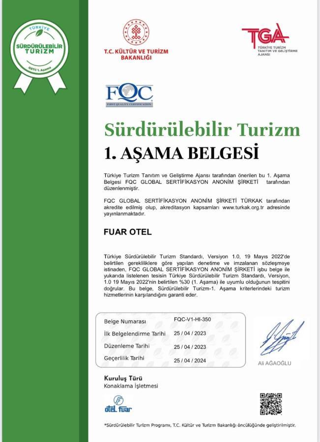 Fuar Hotel Estambul Exterior foto